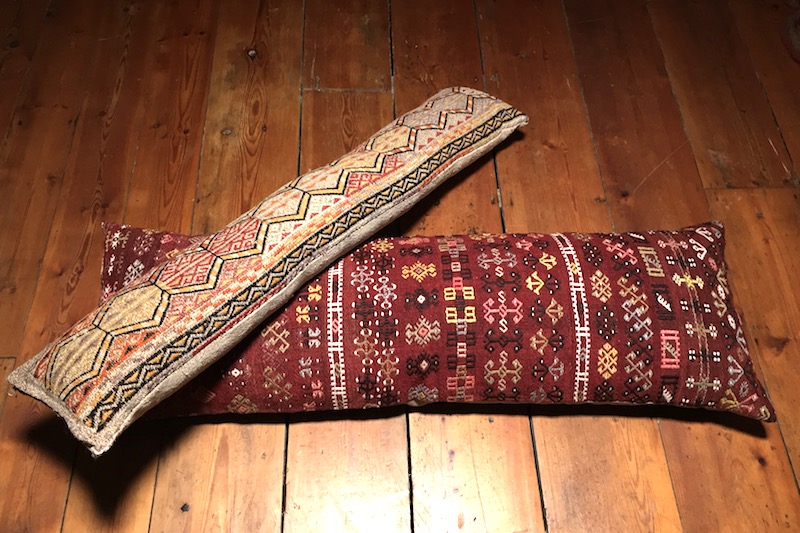 Bolsters Long Turkish Kilim Cushion Long Bolster Kilim Pillow